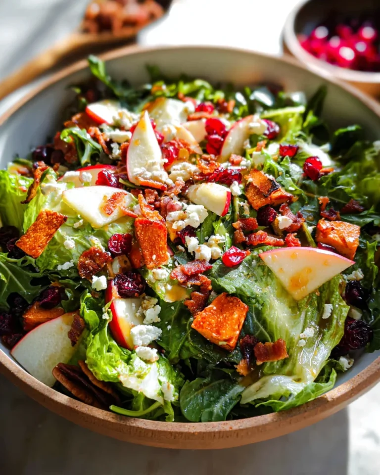 Autumn Salad with Apple Cider Vinaigrette