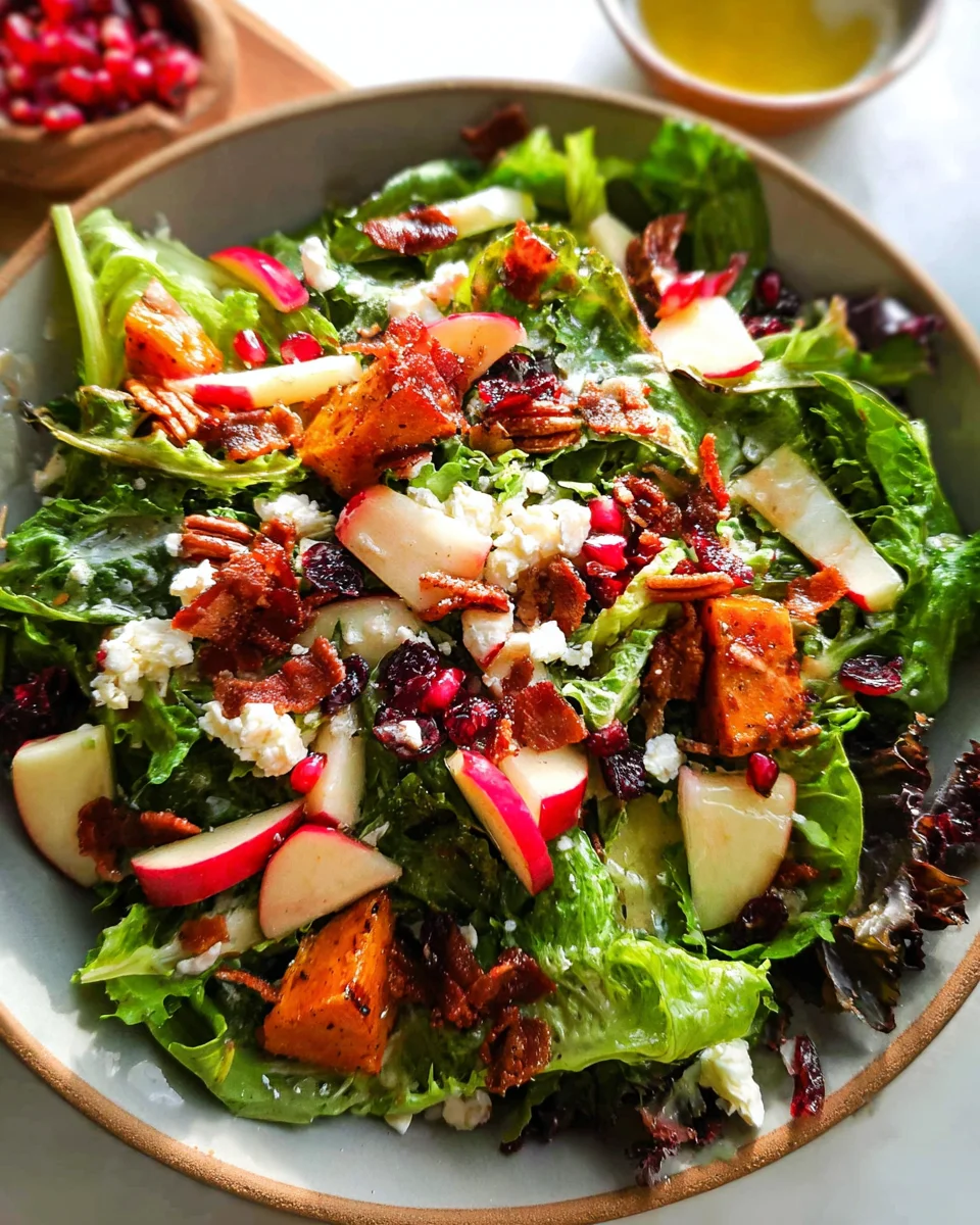 Autumn Salad with Apple Cider Vinaigrette 16 Autumn