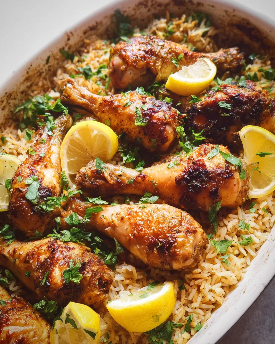 Baked Chicken Legs and Rice 29 Baked