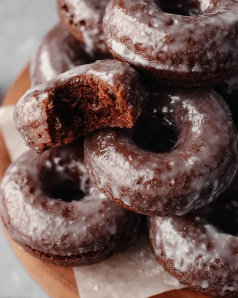 Baked Chocolate Cake Doughnuts