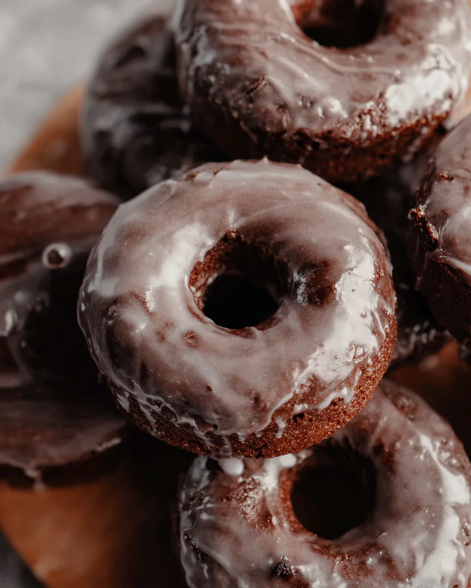 Baked Chocolate Cake Doughnuts 24 Baked