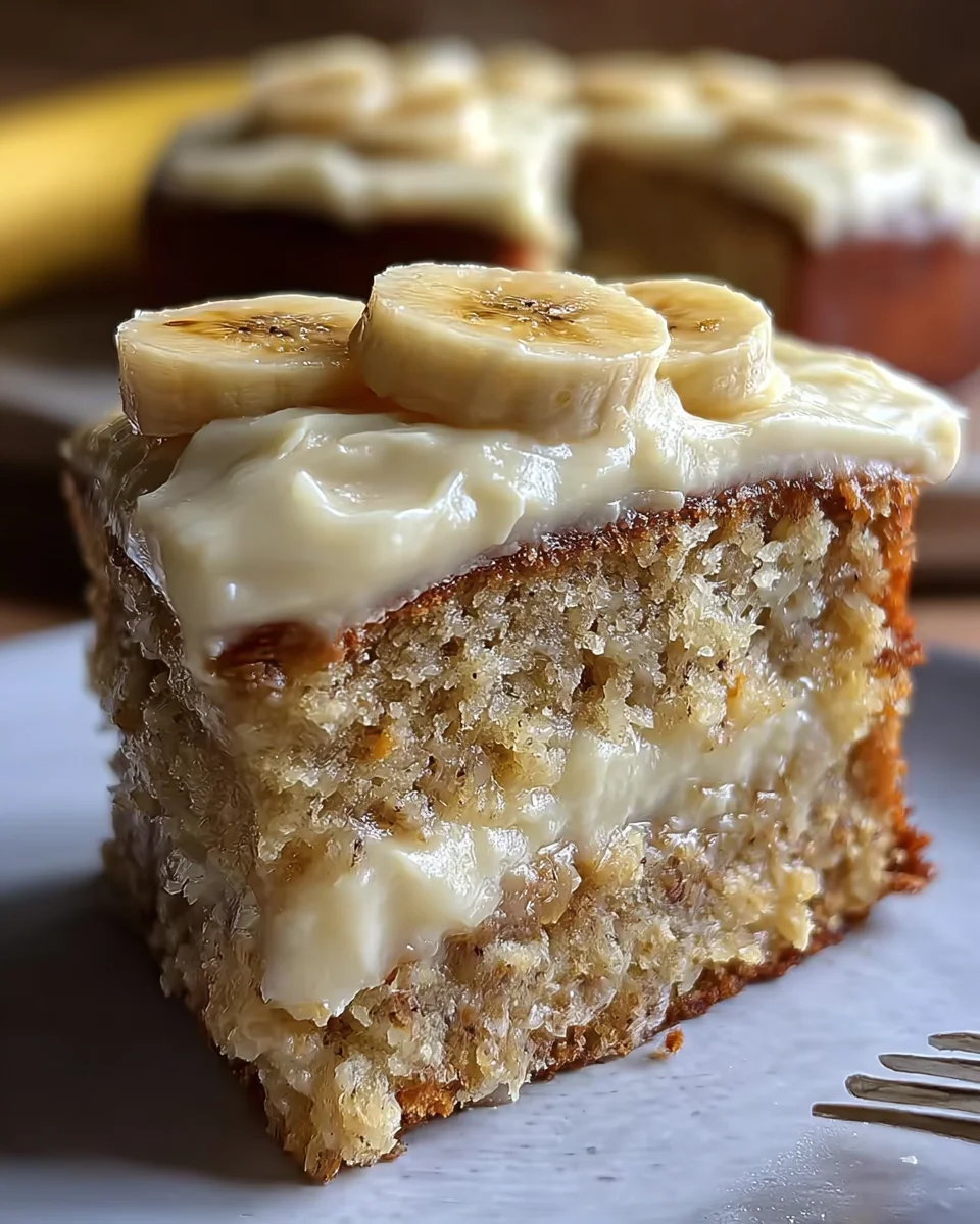 Banana Cake with Cream Cheese Frosting