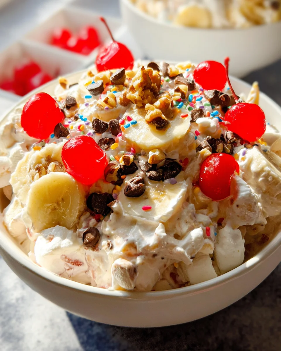 Banana Split Fluff Salad