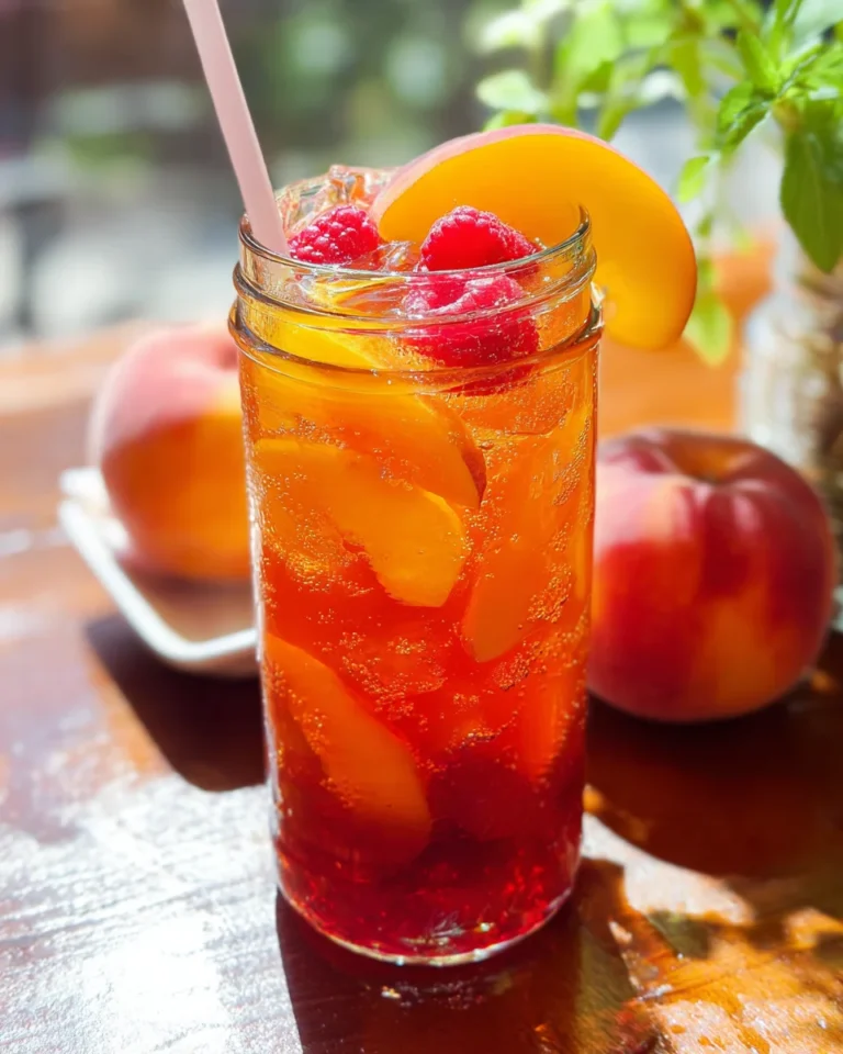 Bellini Peach Raspberry Iced Tea