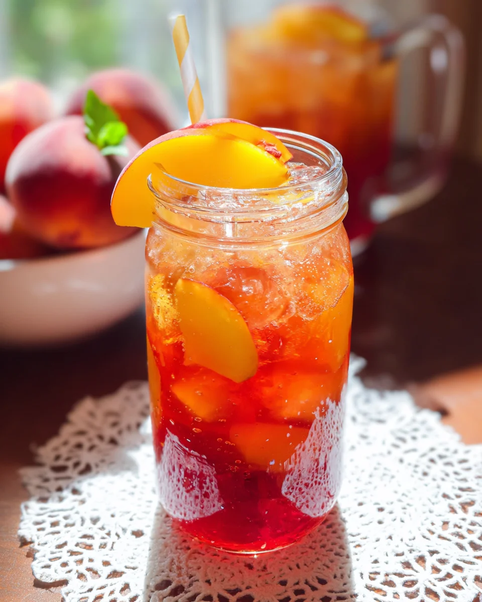Bellini Peach Raspberry Iced Tea 14 Bellini
