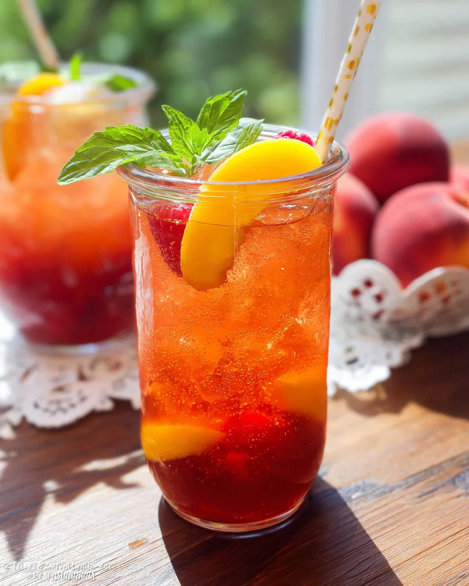 Bellini Peach Raspberry Iced Tea 15 Bellini