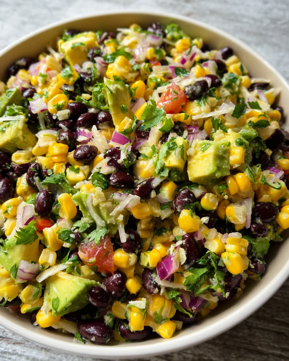 Black Bean Corn Avocado Salad 23 Black