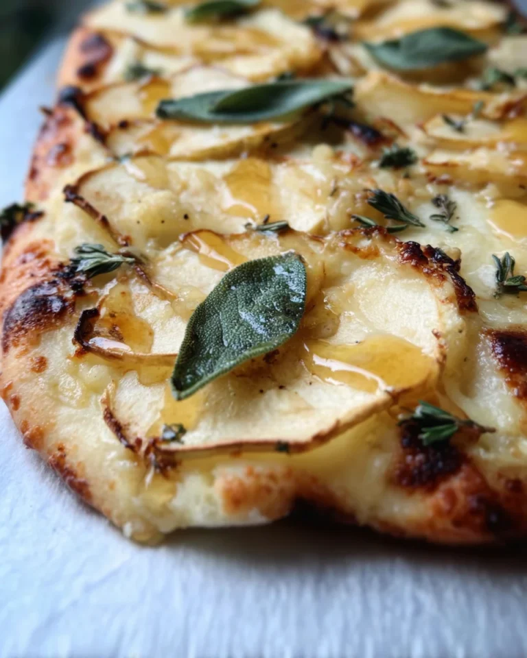 Brie and Apple Flatbread