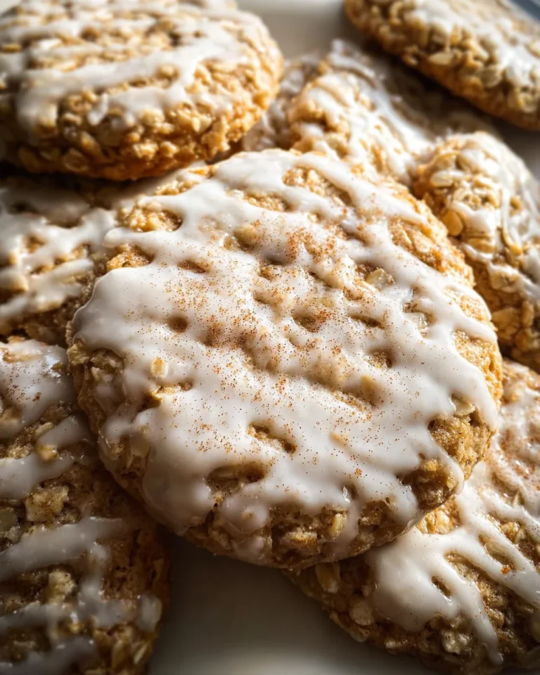 Brown Butter Iced Oatmeal Cookies Recipe