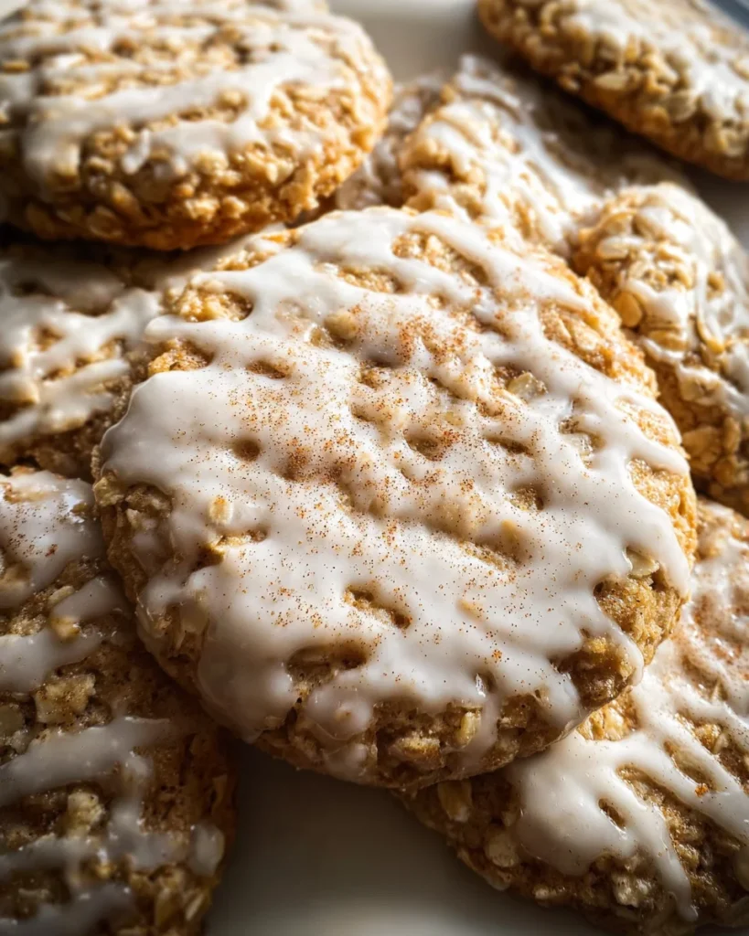 Brown Butter Iced Oatmeal Cookies Recipe