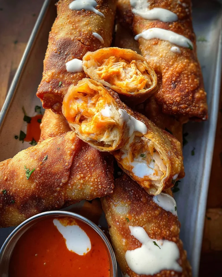 Buffalo Chicken Egg Rolls