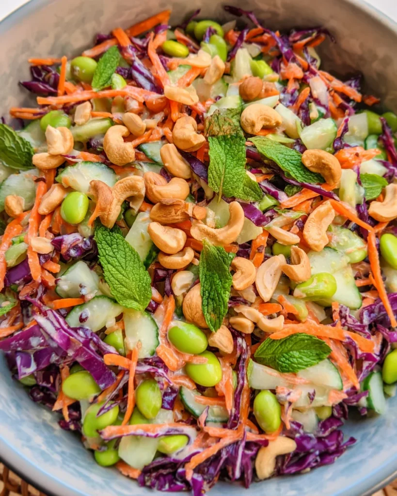 Chopped Asian Salad (Miso Dressing)