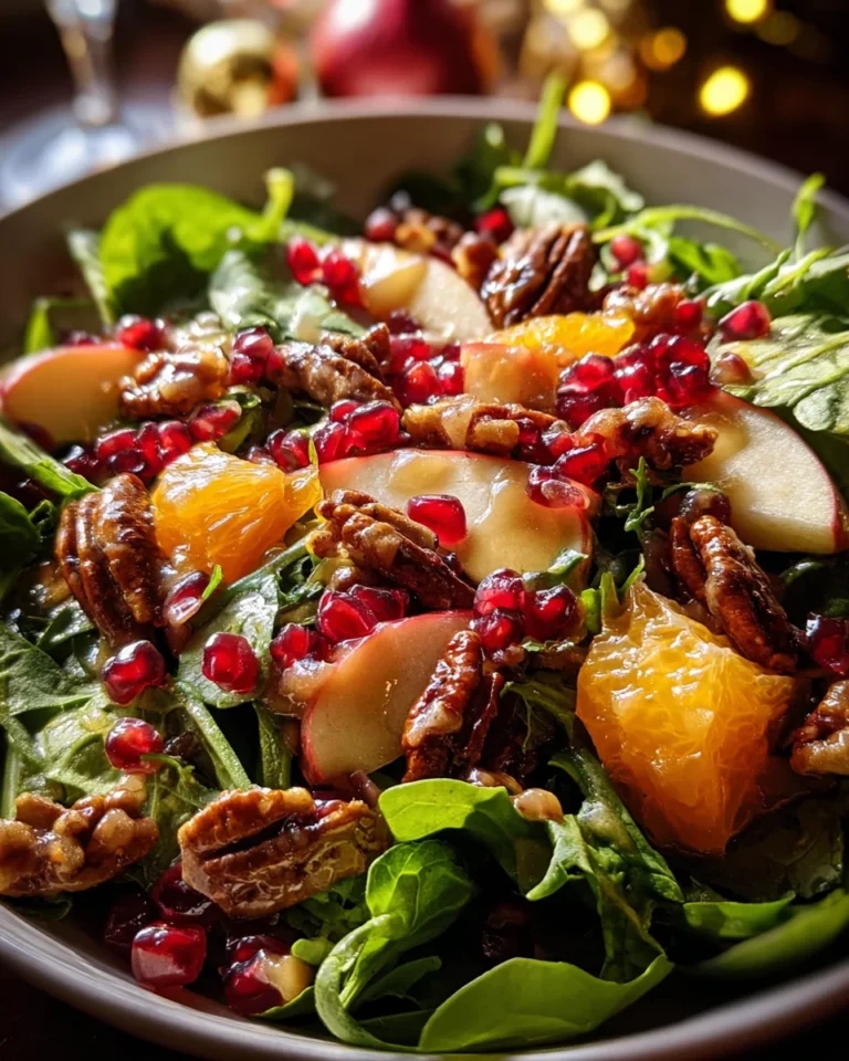 Christmas Salad with Honey Mustard Dressing