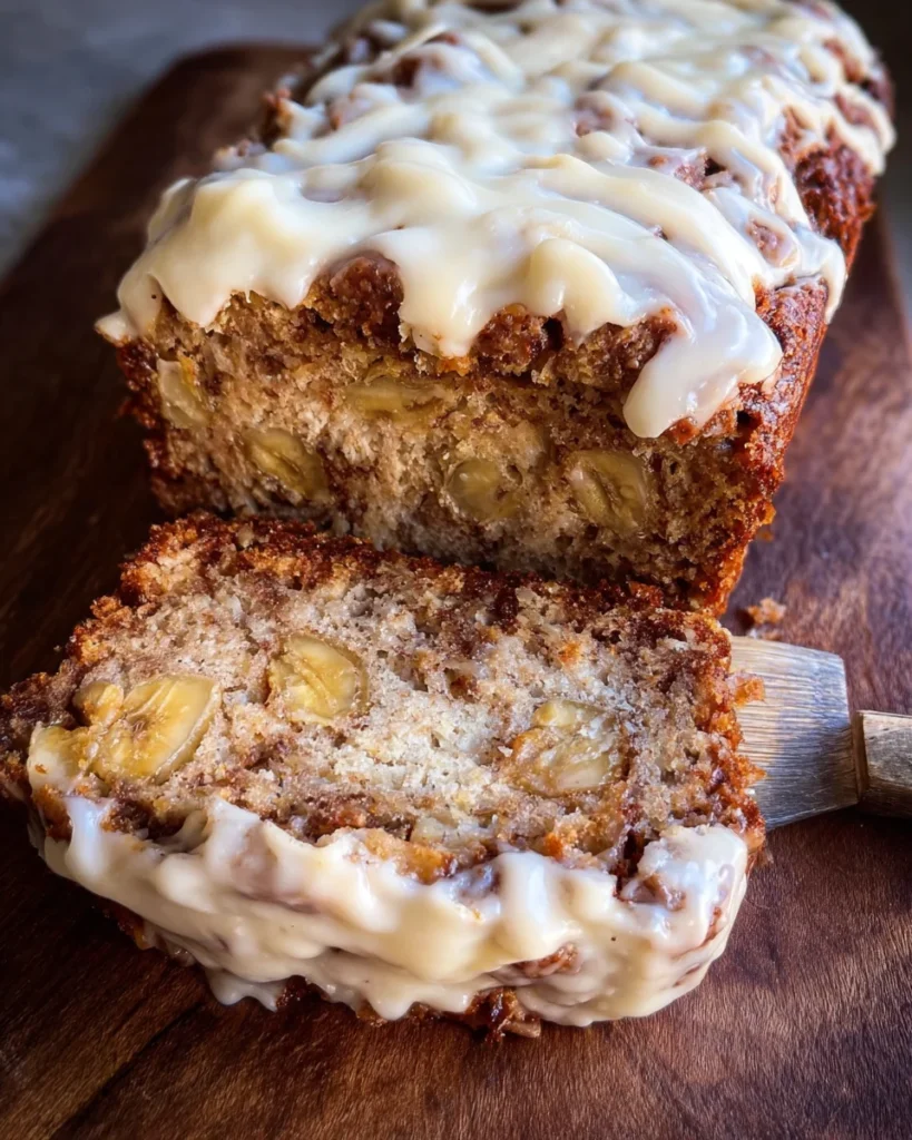 Cinnamon Roll Banana Bread