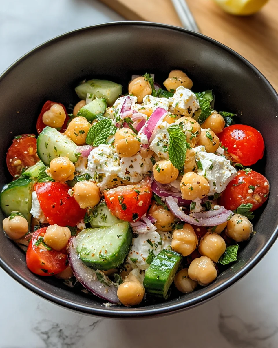 Cottage Cheese and Chickpeas Salad 22 Cottage
