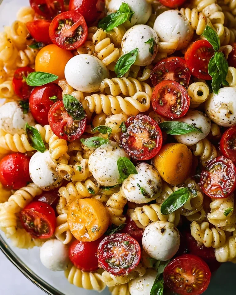 Creamy Caprese Pasta Salad