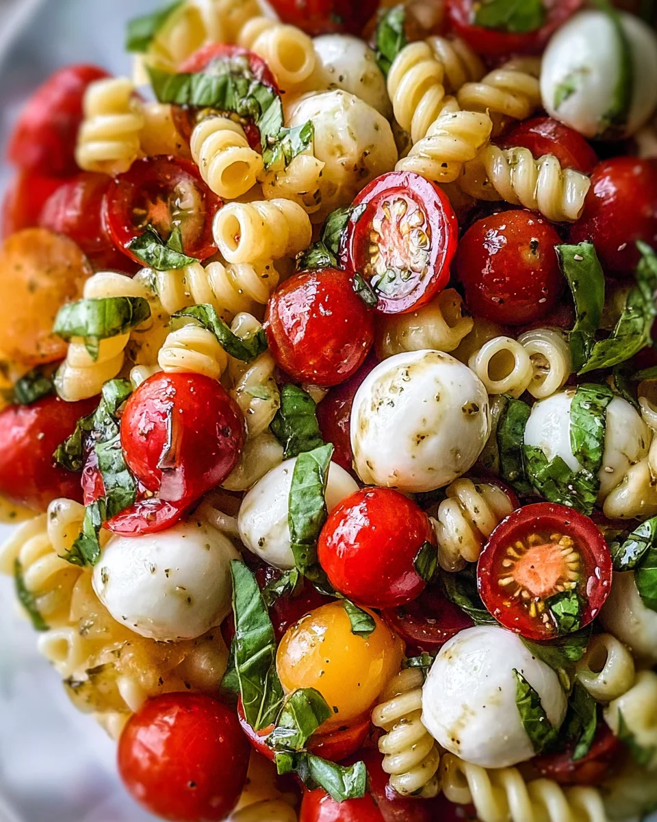 Creamy Caprese Pasta Salad 18 Creamy