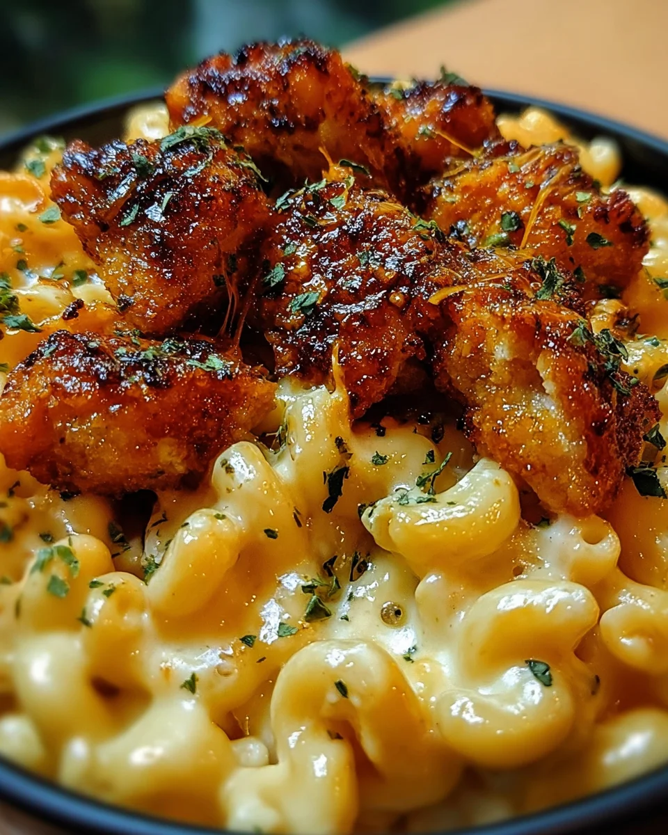Creamy Honey Pepper Chicken Mac and Cheese Delight