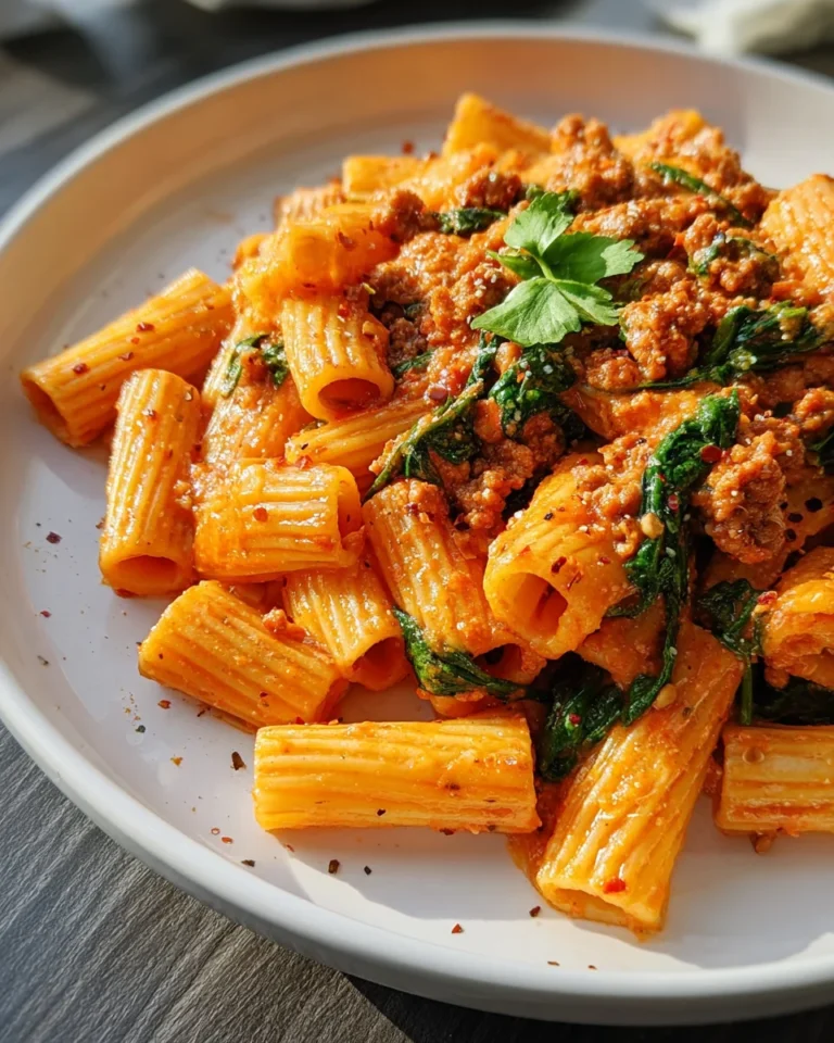 Creamy Sausage Rigatoni