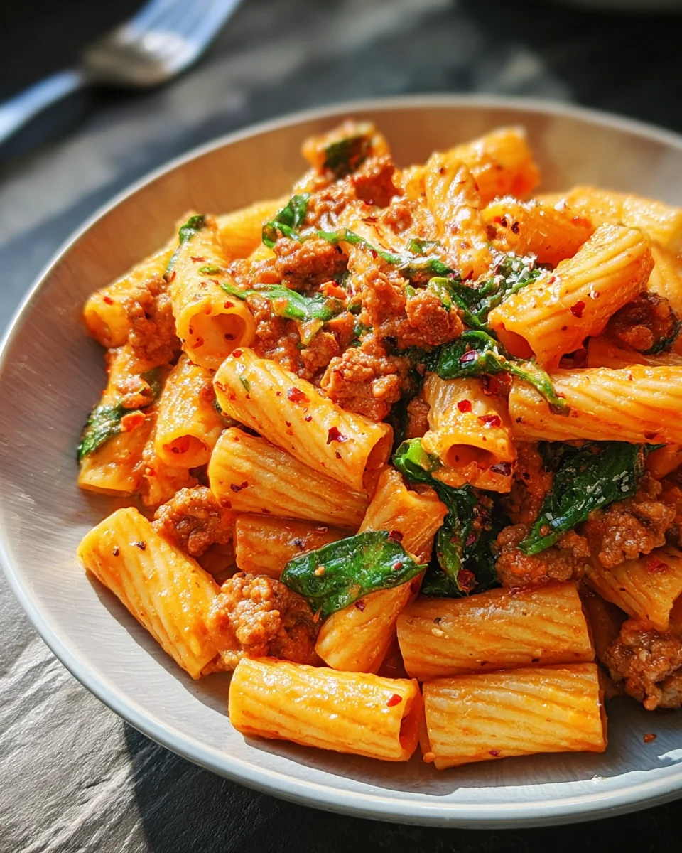 Creamy Sausage Rigatoni 22 Creamy