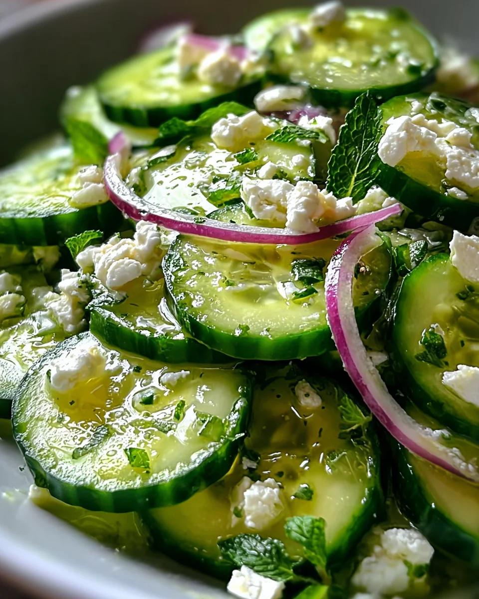 Cucumber Feta Salad 18 Cucumber