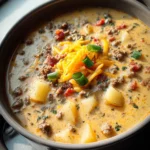 Easy Cheeseburger Soup 28 Easy Cheeseburger Soup