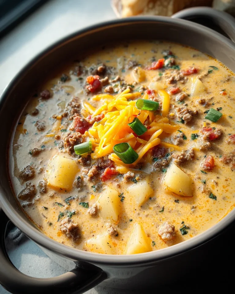 Easy Cheeseburger Soup