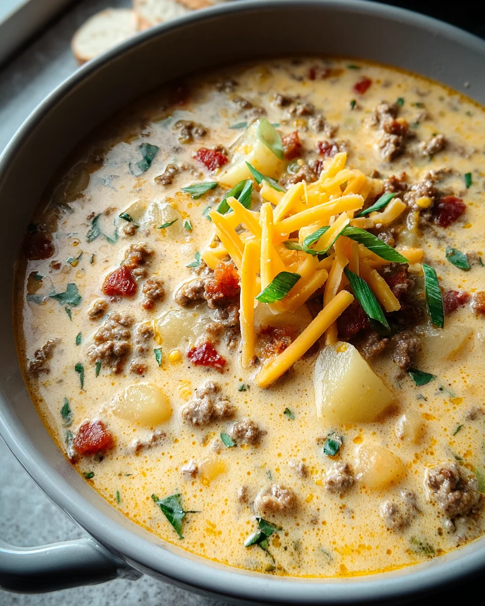 Easy Cheeseburger Soup 26 Easy