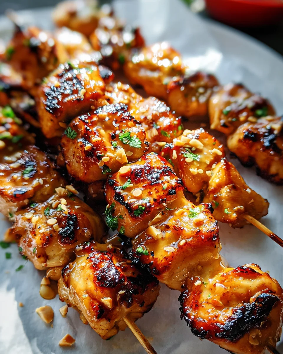 Easy Grilled Asian Chicken Skewers with Honey Garlic Sauce 18 Easy