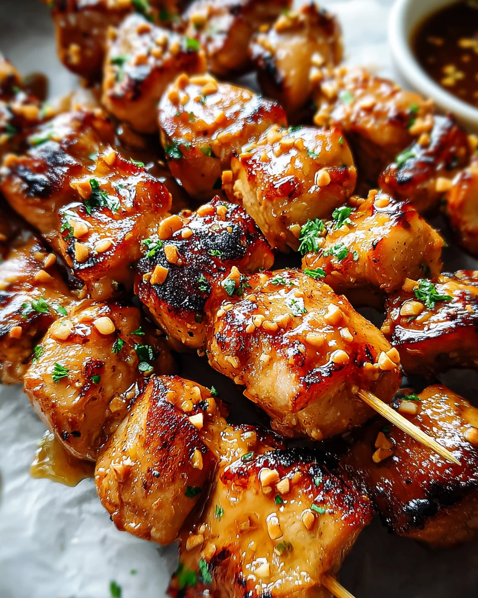 Easy Grilled Asian Chicken Skewers with Honey Garlic Sauce 19 Easy