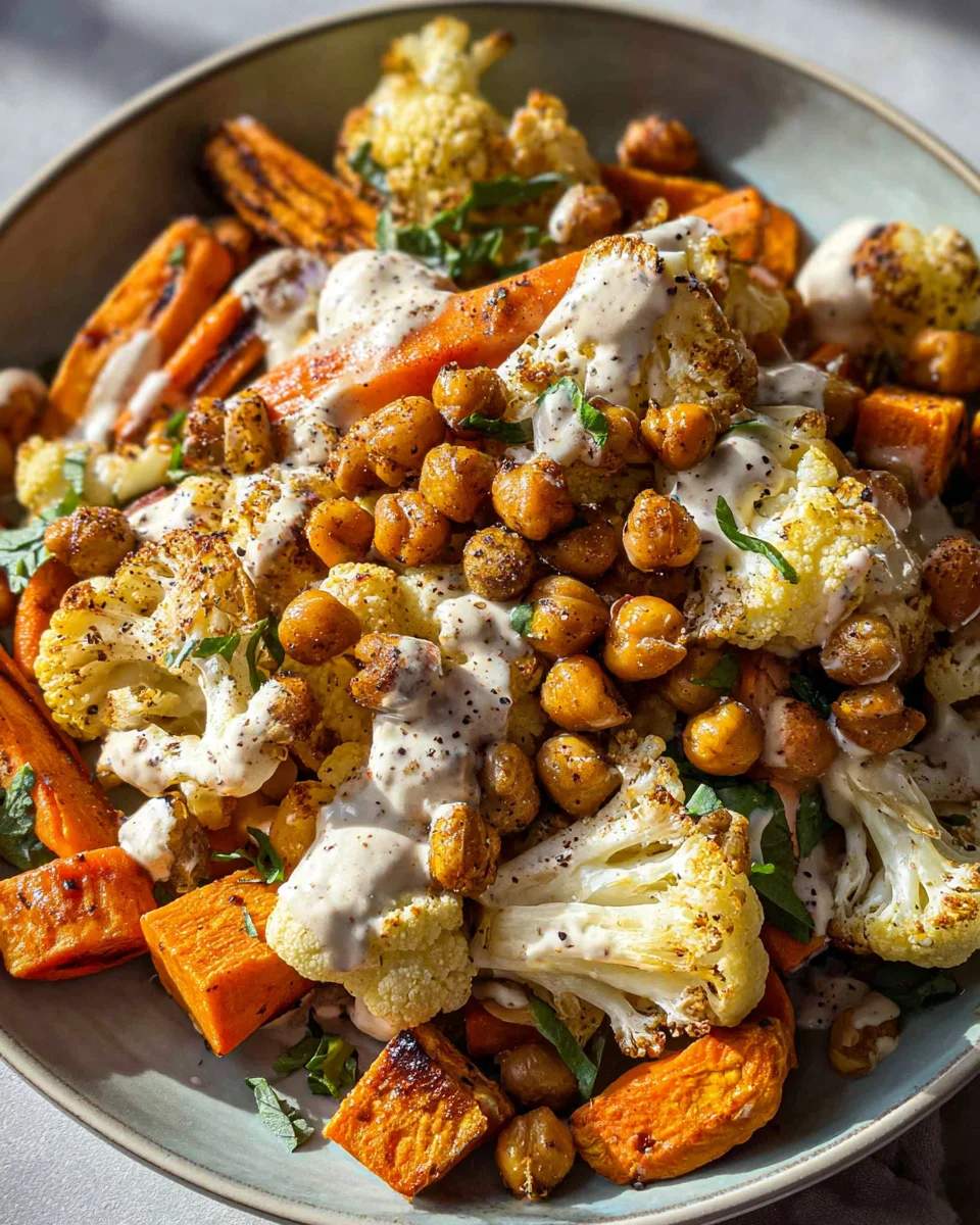 Easy Nourish Bowl Recipe with Tahini Yogurt Dressing