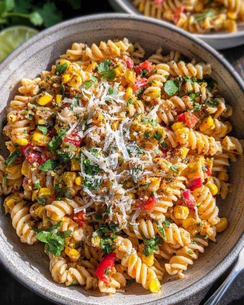 Esquites-Inspired Pasta Salad (Mexican Street Corn-Inspired)