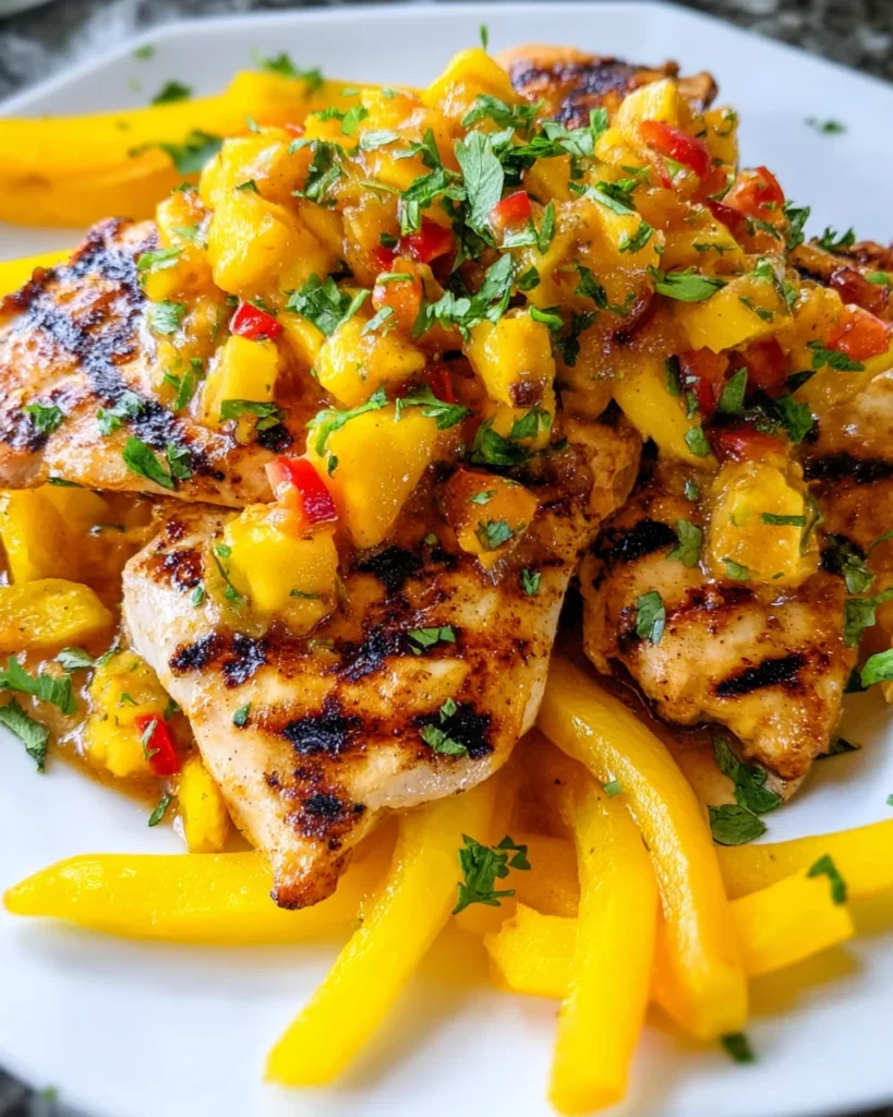 Grilled Mango Pineapple Chicken