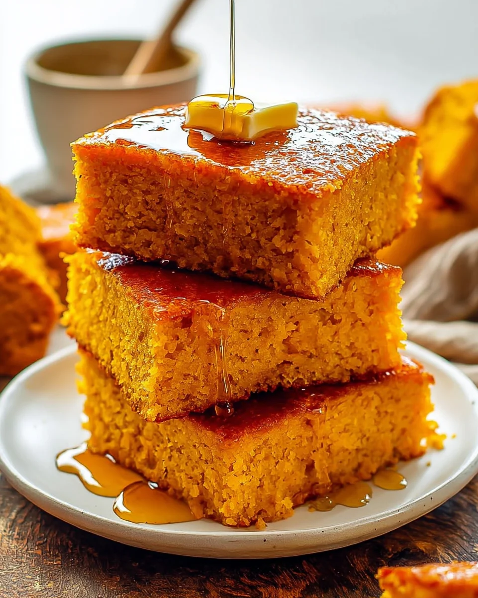 Honey Butter Sweet Potato Cornbread 27 Honey