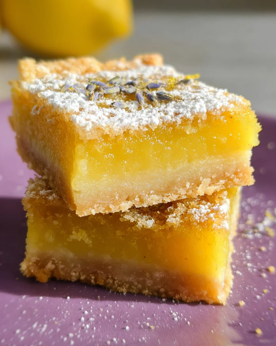 Lavender Lemon Bars