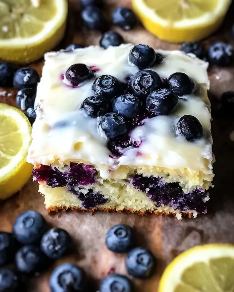 Lemon Blueberry Sheet Cake