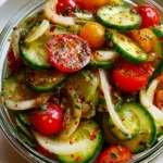Marinated Cucumbers, Onions, and Tomatoes