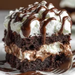 Marshmallow Chocolate Poke Cake 21 Marshmallow Chocolate Poke Cake