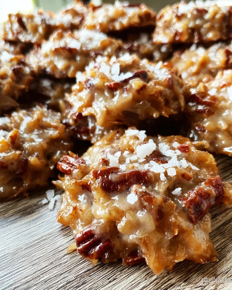 No-Bake Coconut Praline Cookies