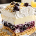 No Bake Lemon Blueberry Dessert