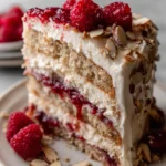 One Bowl Vegan Almond Raspberry Cake with Cream Cheese Frosting 29 One Bowl Vegan Almond Raspberry Cake with Cream Cheese Frosting