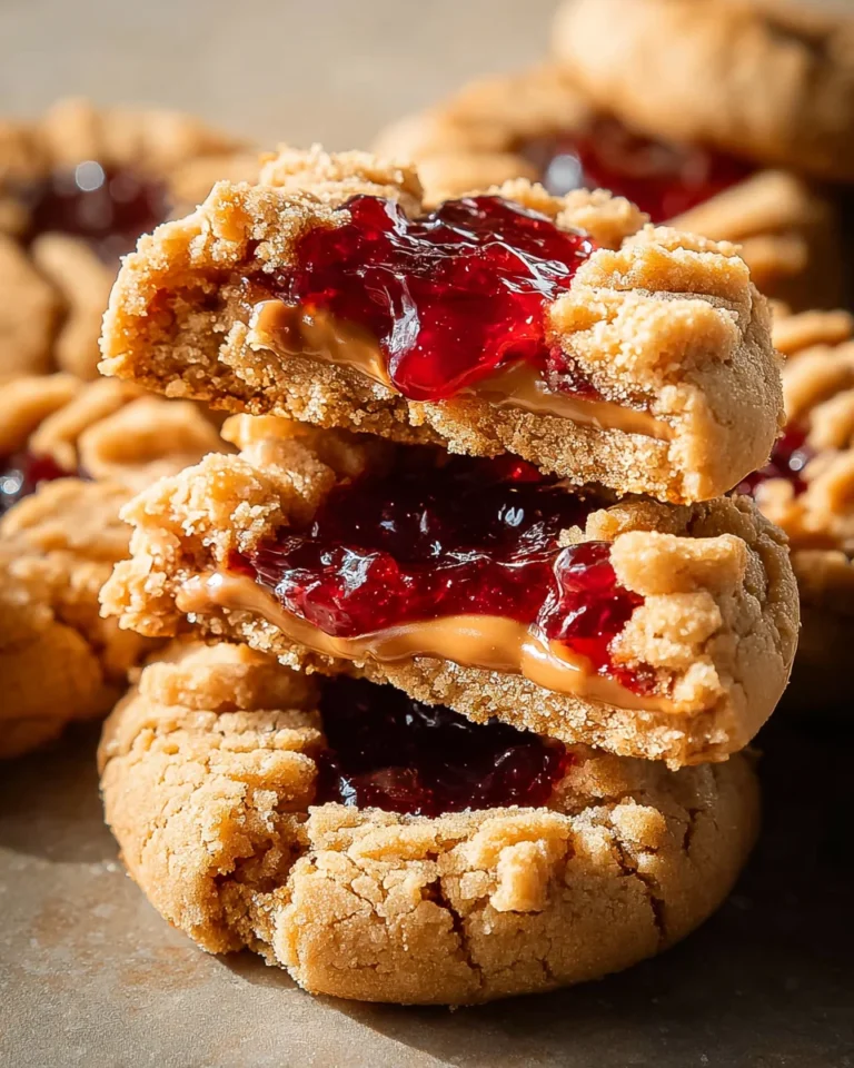 PB&J Stuffed Cookies
