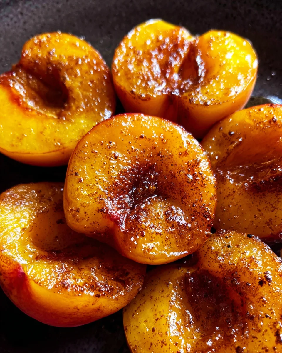 Pan Fried Peaches 17 Pan