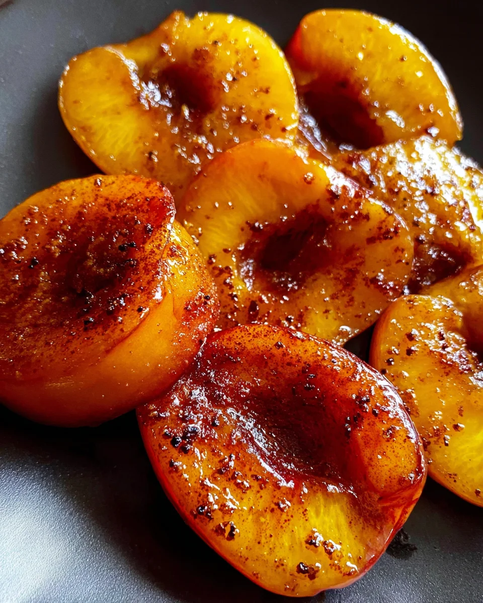 Pan Fried Peaches 18 Pan