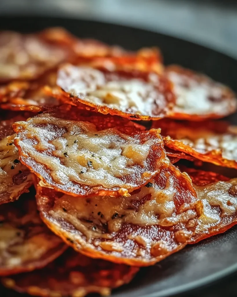Pepperoni Cheese Crisps