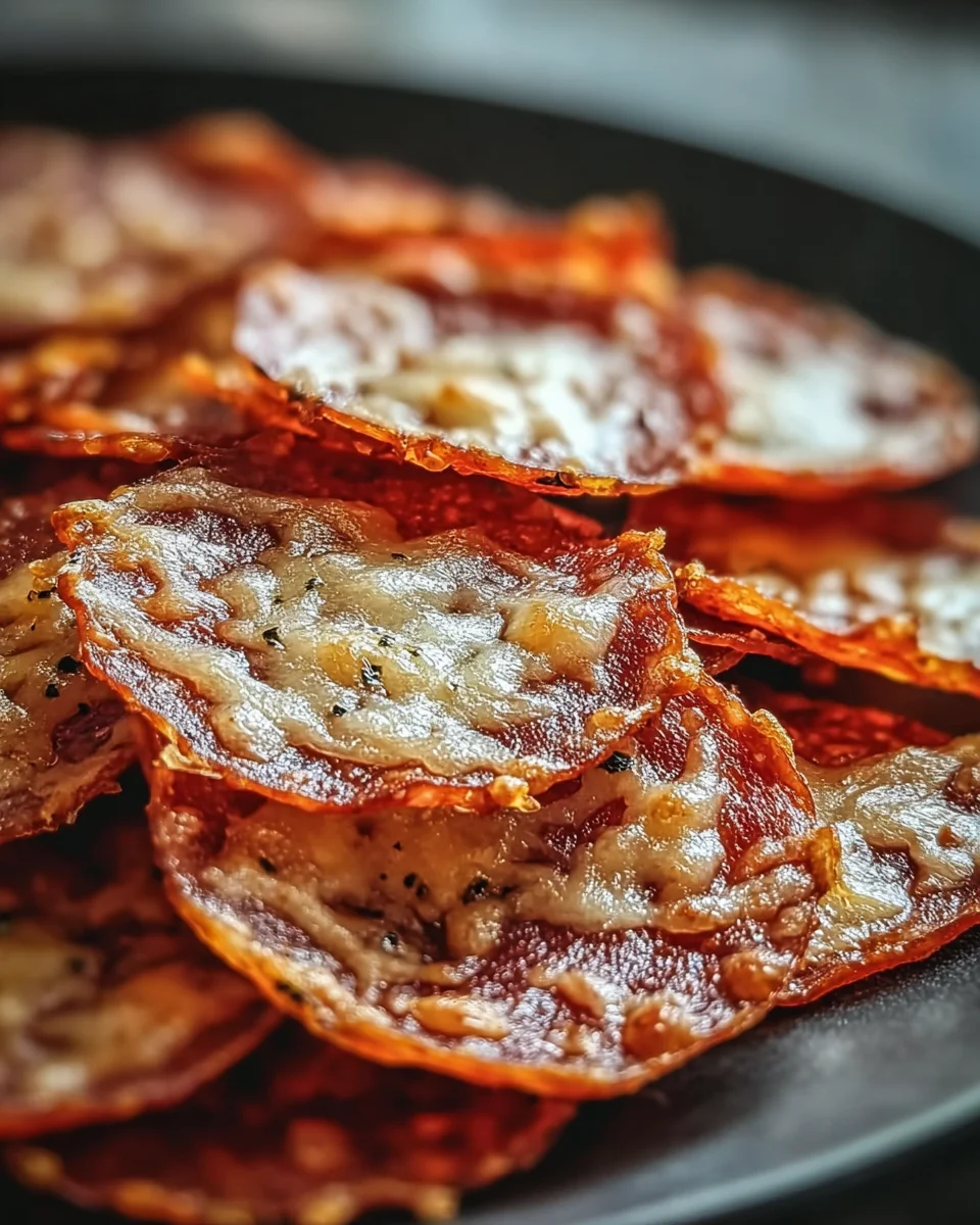 Pepperoni Cheese Crisps