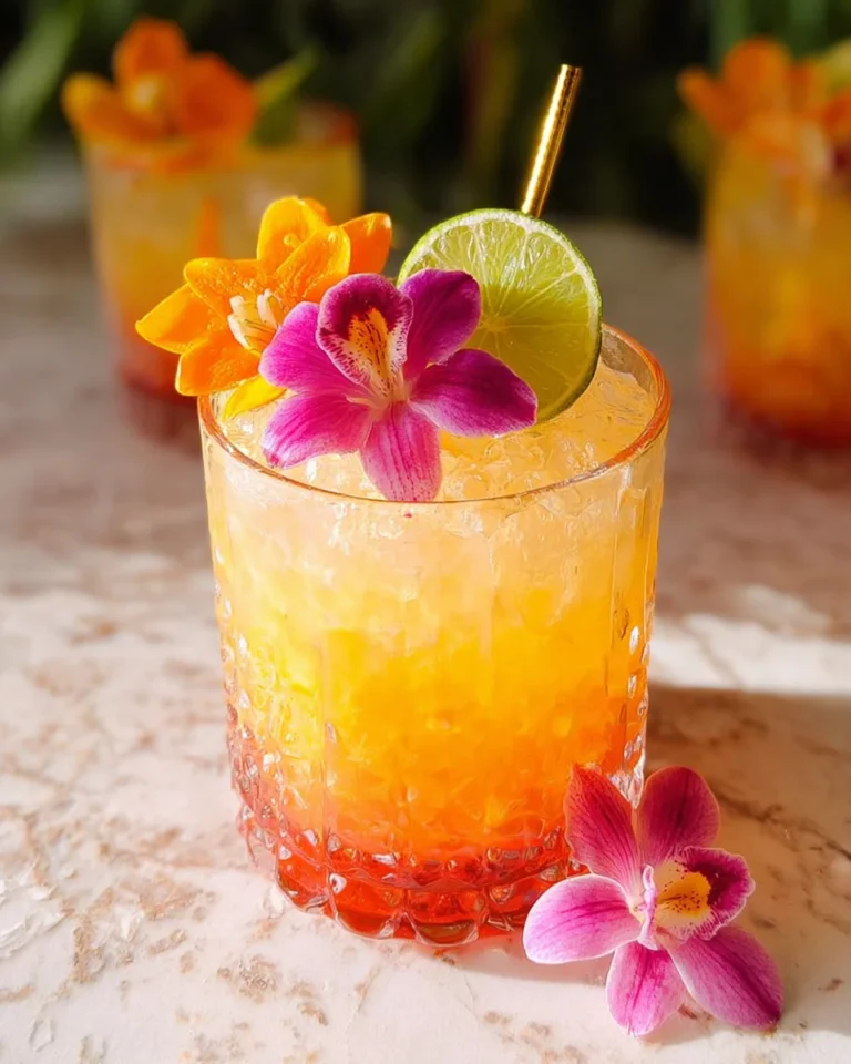 Pineapple Mango Rum Punch Recipe That is Almost too Pretty to Drink