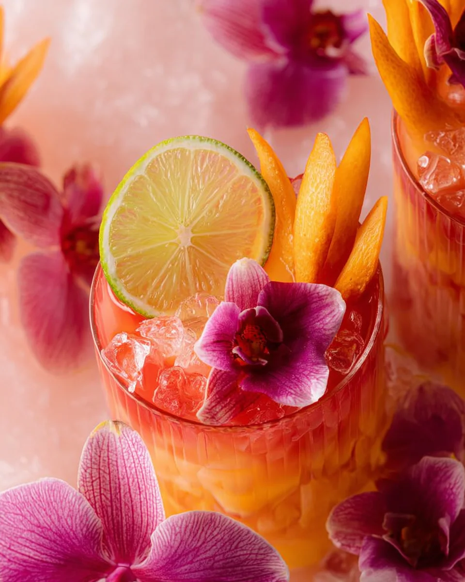 Pineapple Mango Rum Punch Recipe That is Almost too Pretty to Drink 16 Pineapple
