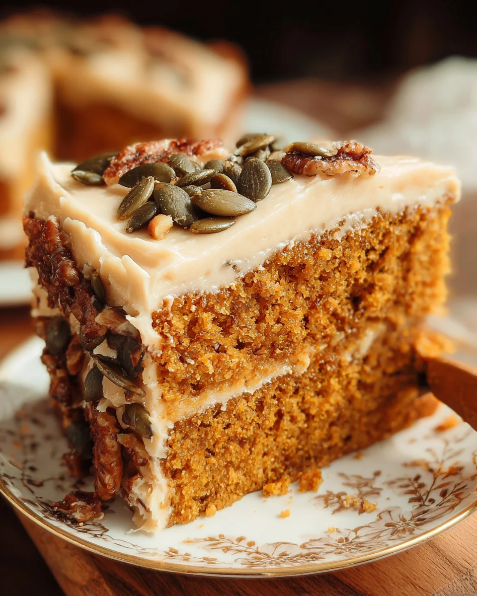 Pumpkin Spice Cake with Brown Sugar Cream Cheese Frosting 31 Pumpkin
