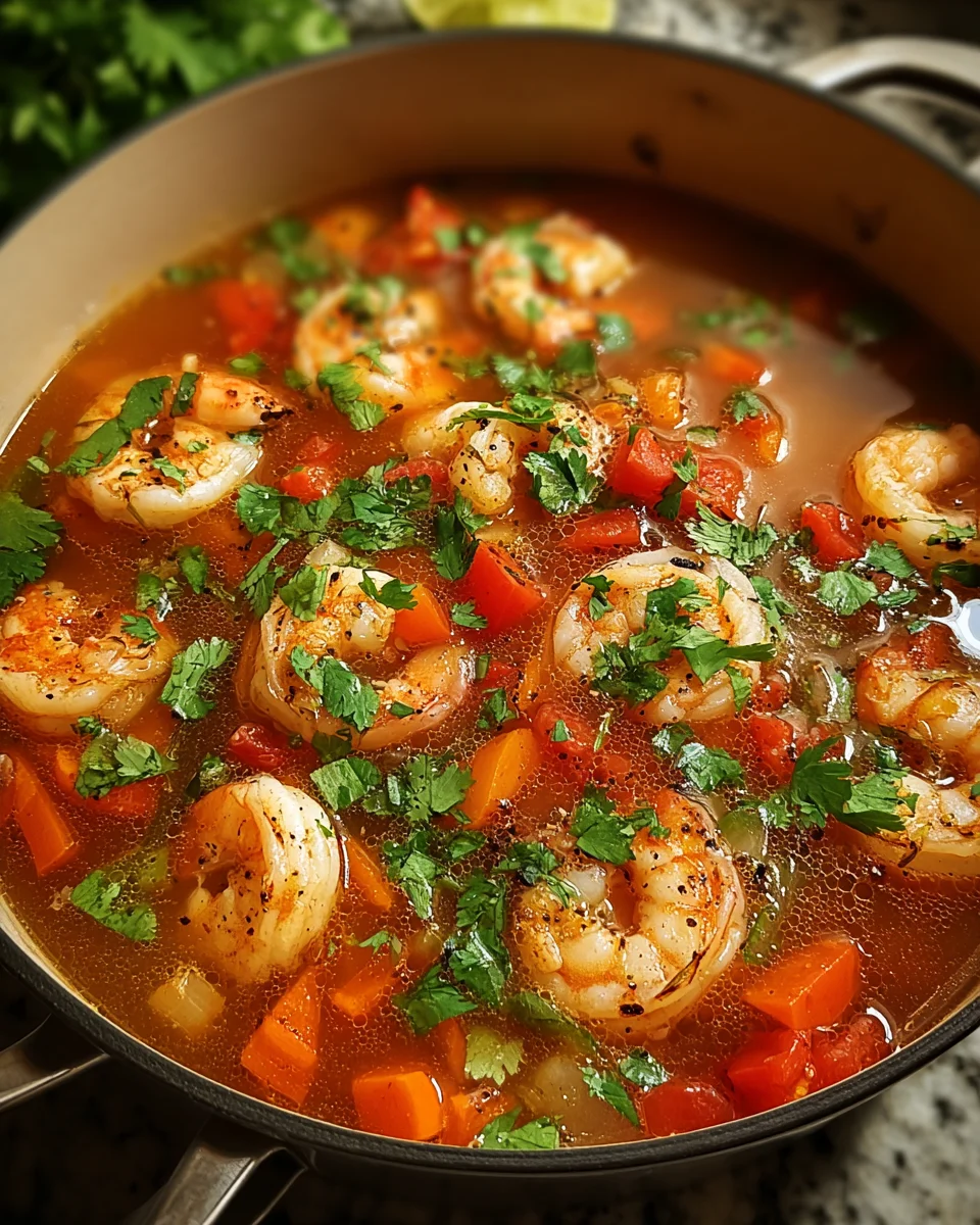 Quick and Spicy Shrimp Soup